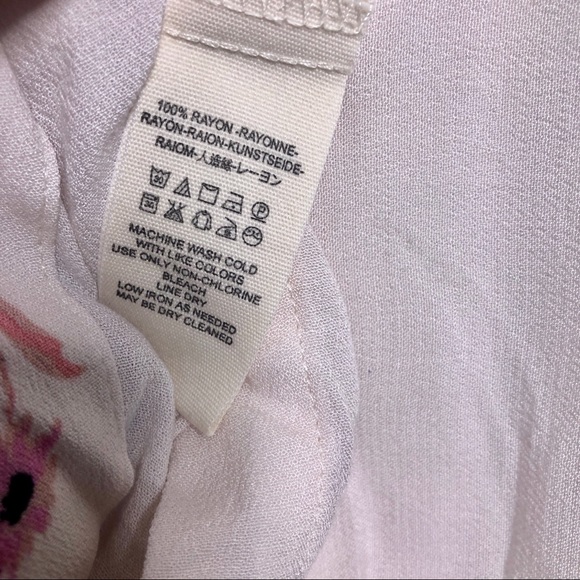 Free People Ivory Floral Print Dress or Long Tunic - Picture 8 of 8